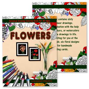 Botanical Flowers Coloring Book With Sixty Designs