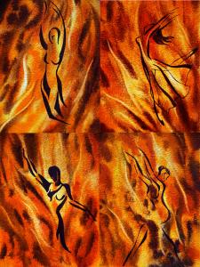 Dancing Fire Group Abstract