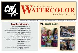 California Watercolor Association News