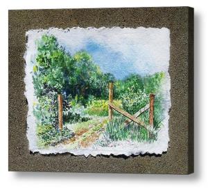 Briones Park - The Gate To the Ranch - Impressionistic Landscape
